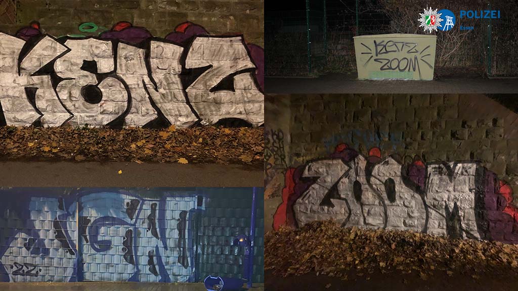 Ermittlungserfolg Nach Festnahme Von Zwei Graffiti Sprayern