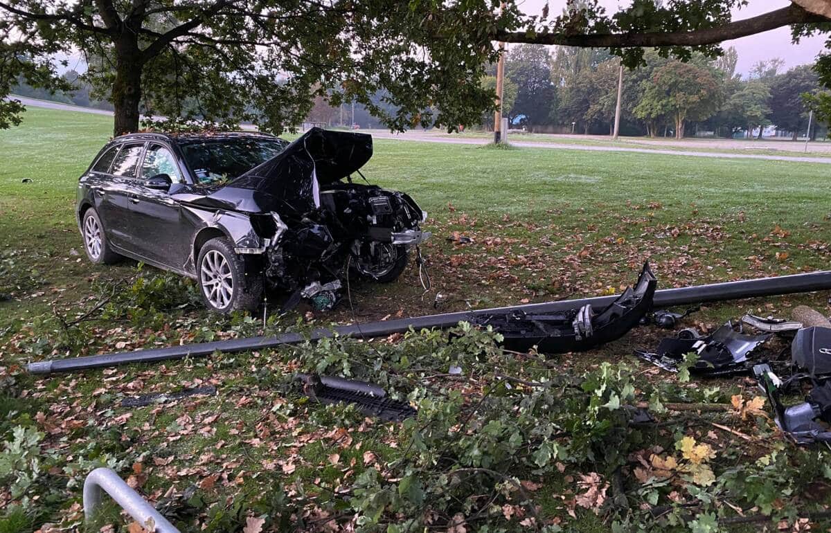 Kurioser Unfall im Olympiapark