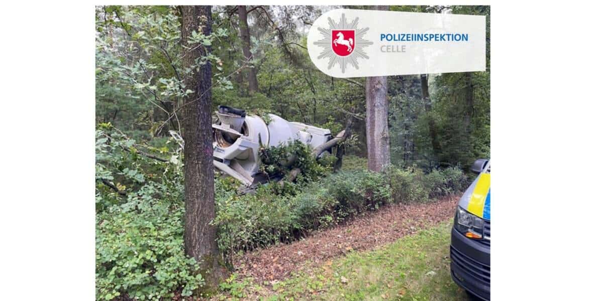 Verkehrsunfall Betonfahrmischer