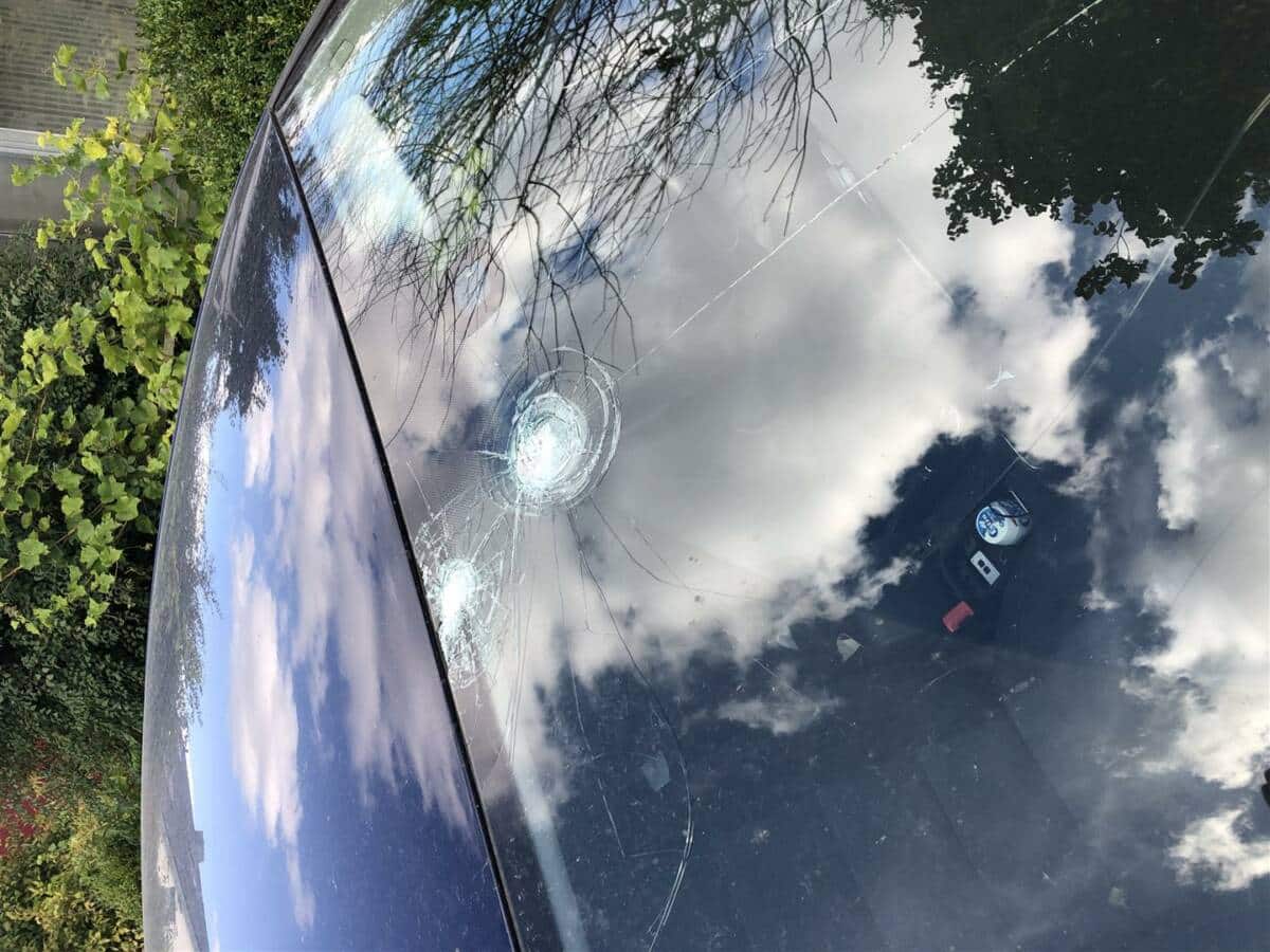 Beschädigungen an der Windschutzscheibe