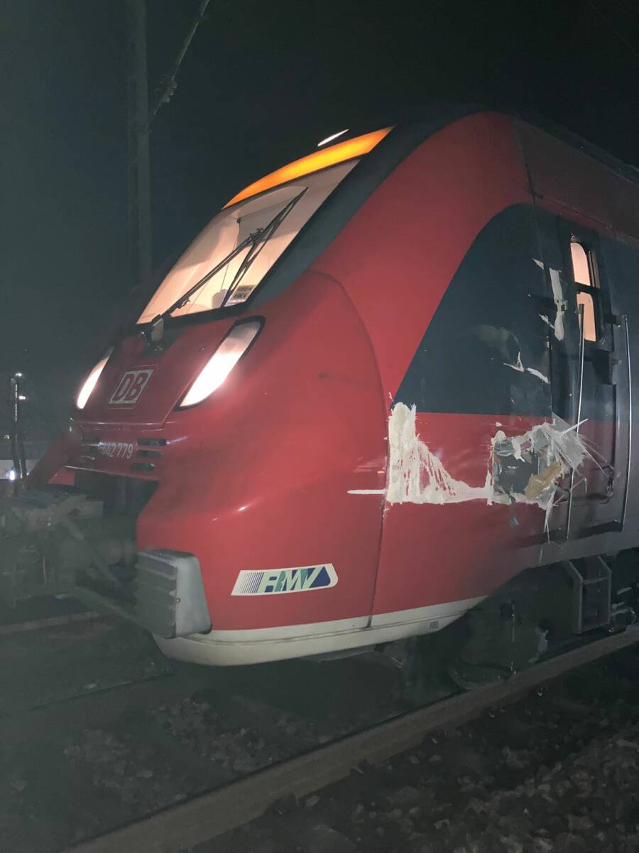 Beschรคdigung am Triebfahrzeug