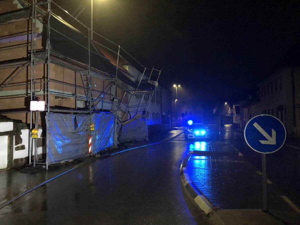 Baugerüst Seitenansicht