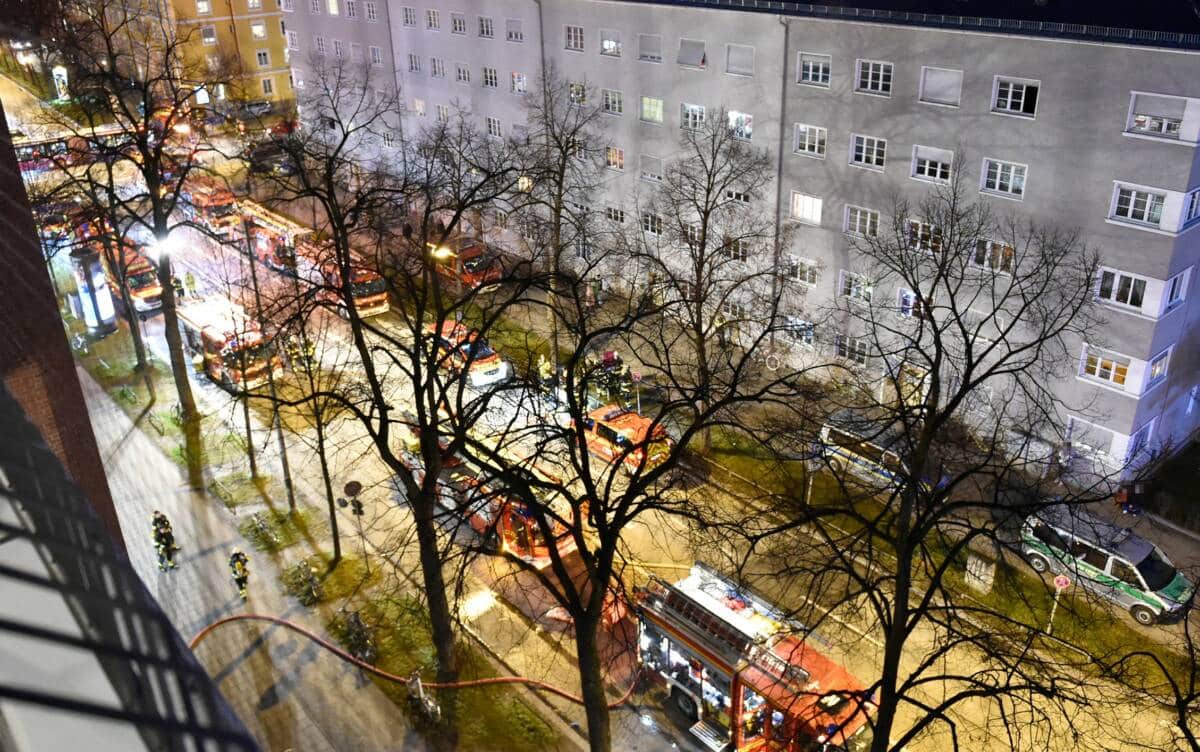 Starke Verrauchung nach Mülltonnenbrand