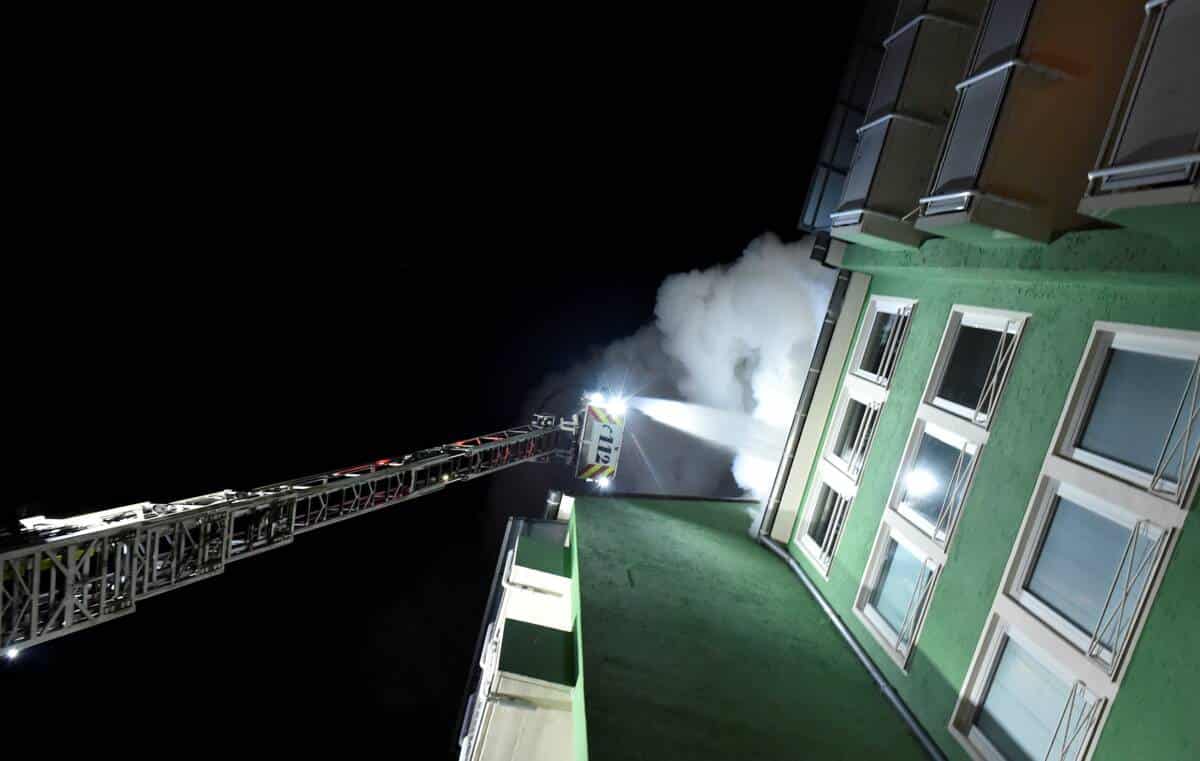 Dachstuhlbrand in Giesing
