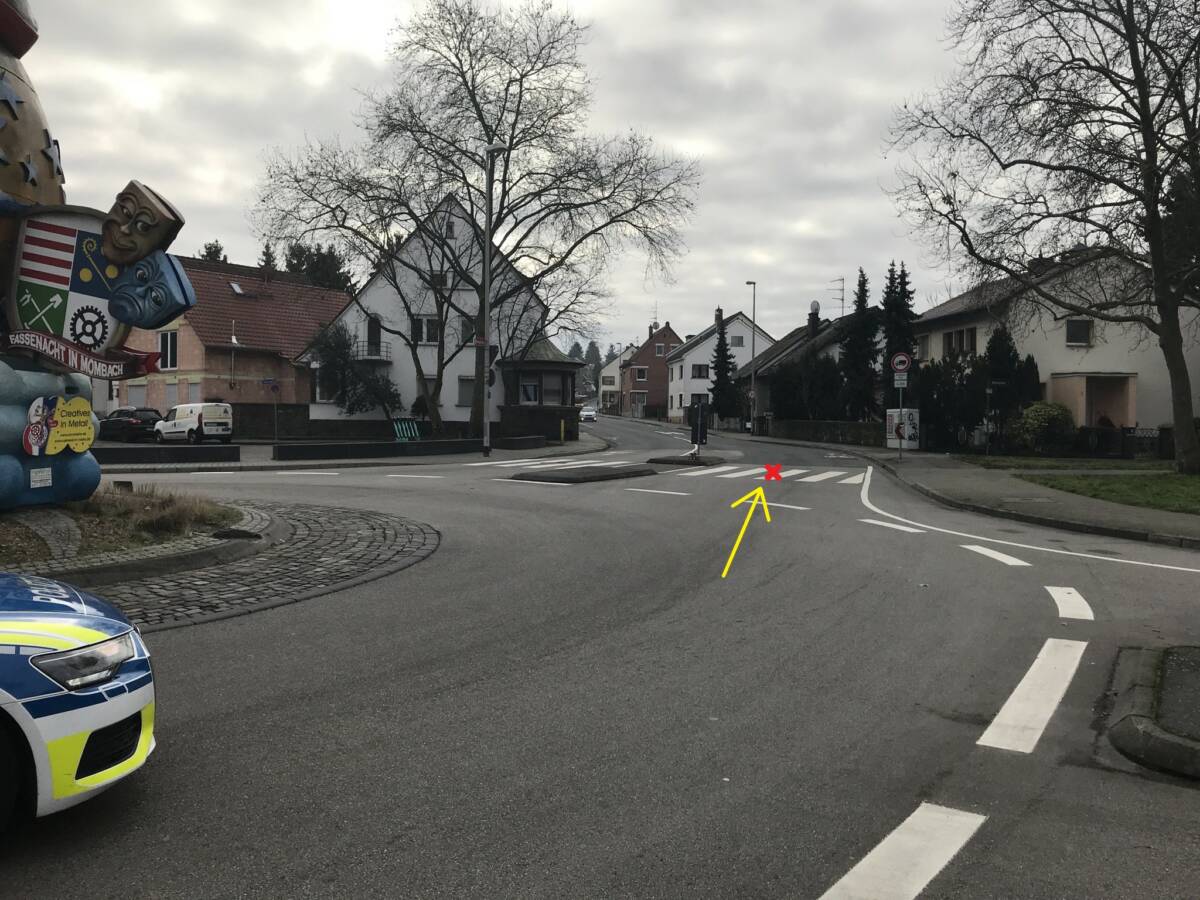 Bild der Unfallstelle.