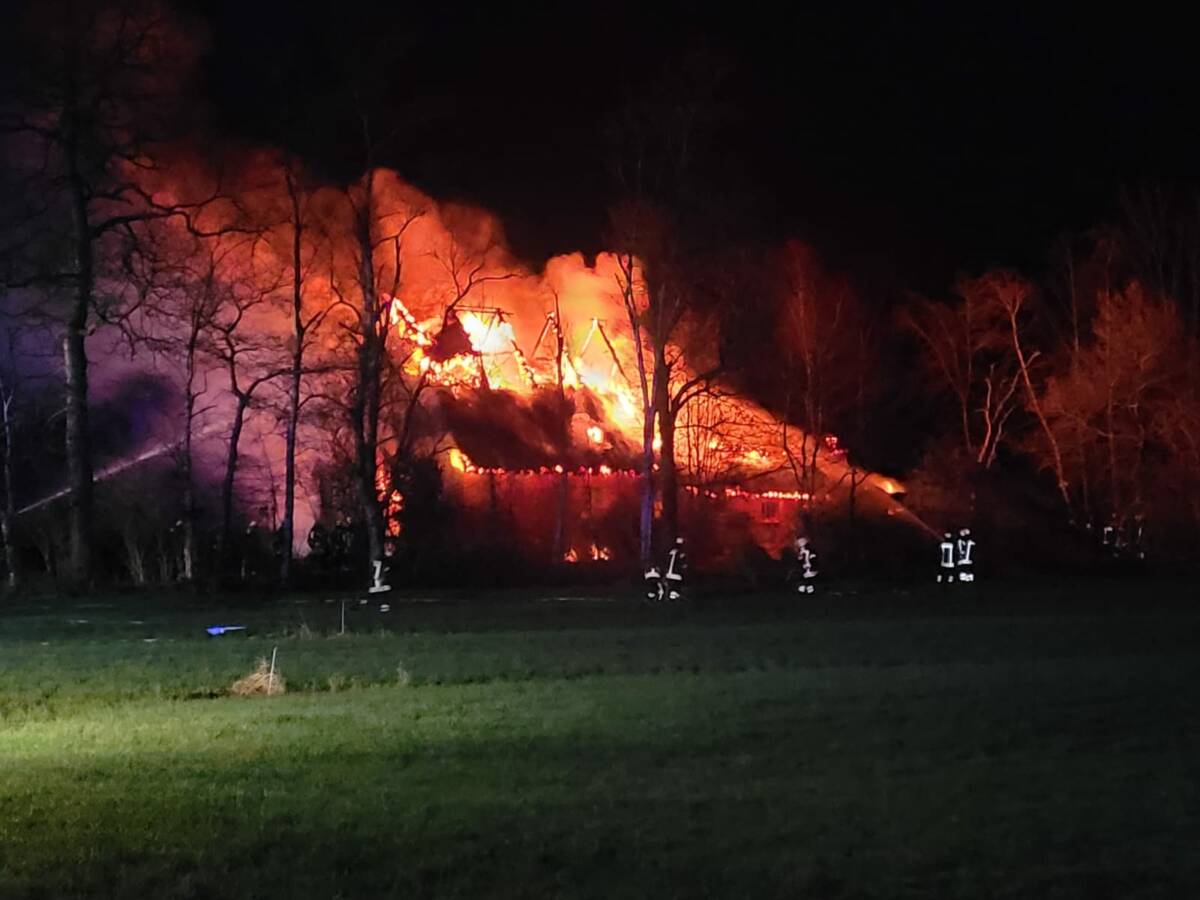 Haus in Vollbrand