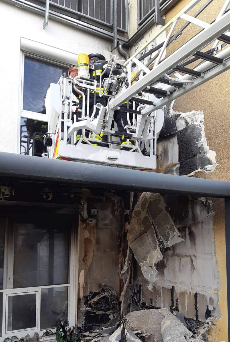 Riem: Hoher Sachschaden bei Terrassenbrand
