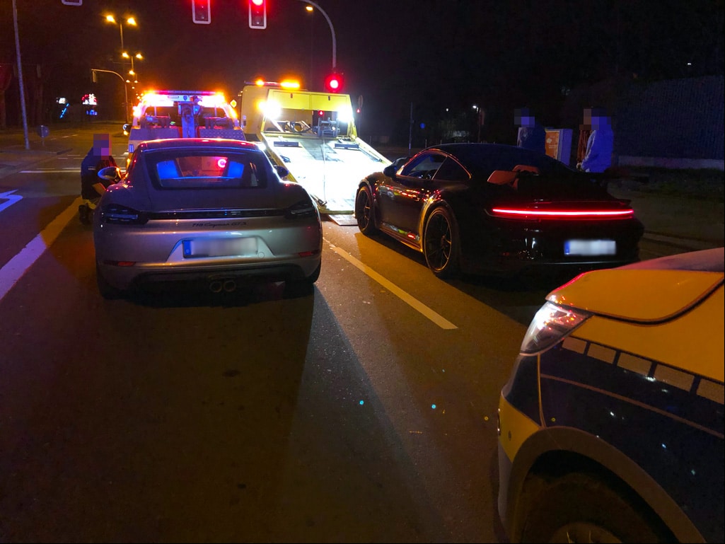 Die beiden Porsche wurden sichergestellt.