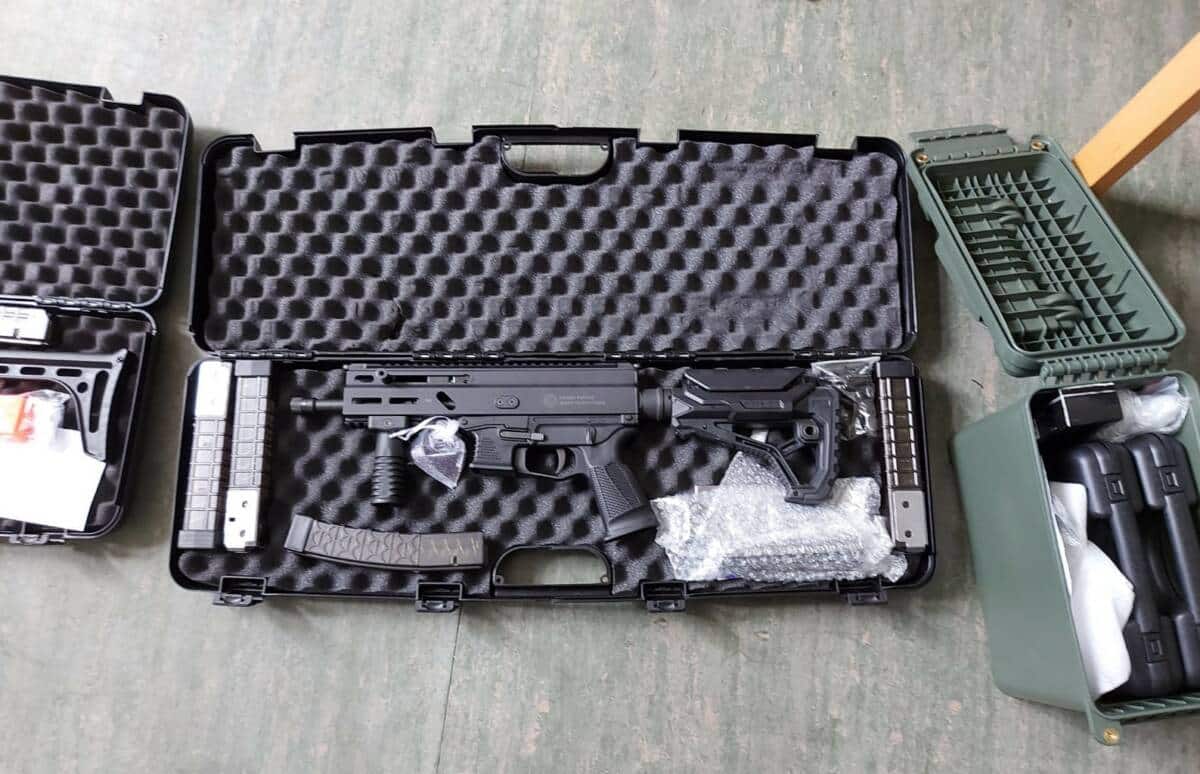 Einer der sichergestellten Pistolenkarabiner Quelle: ZFA Frankfurt am Main