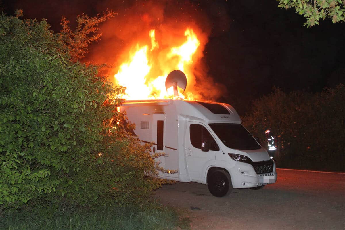 Brand Wohnmobil Titz