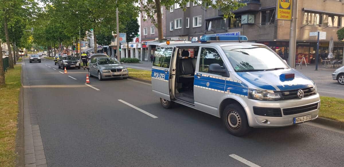 Kontrollstelle im Bereich des Hagener Hauptbahnhofes