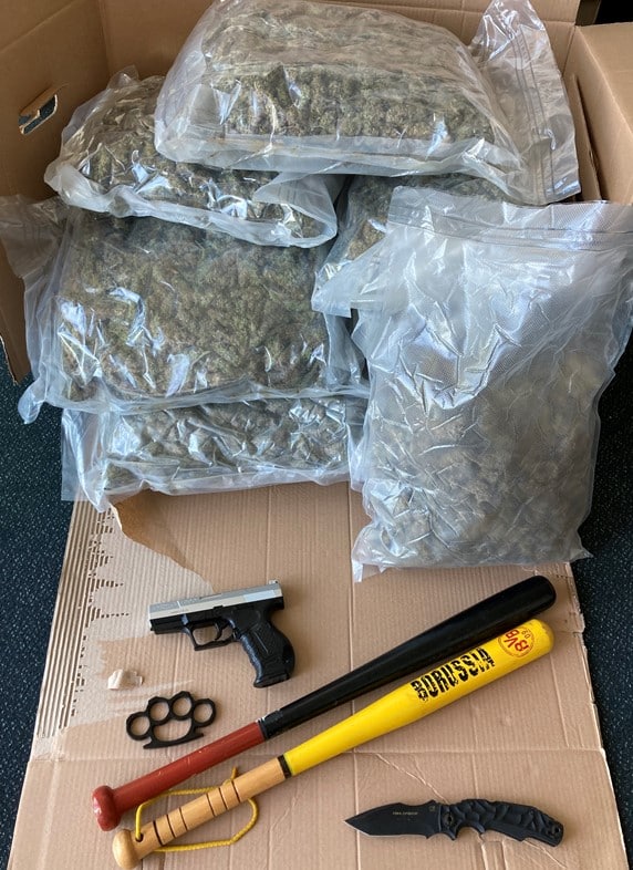 Sichergestelltes Beweismaterial