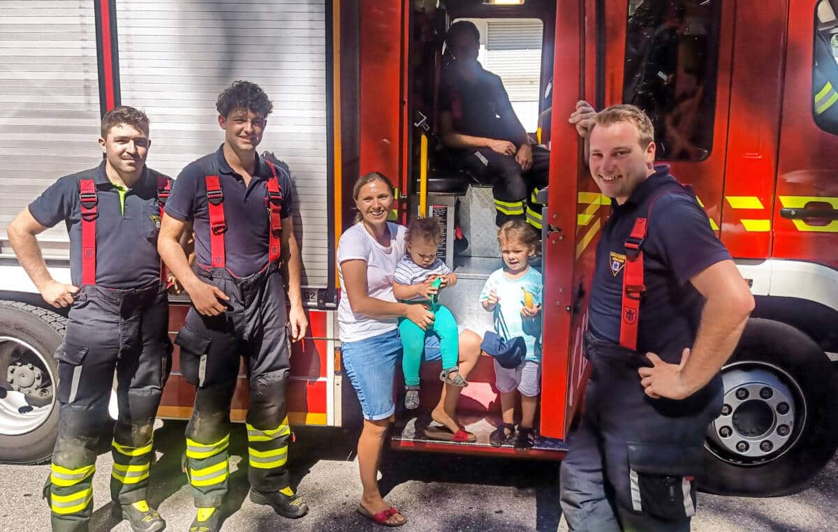 Unsichere Schritte auf der Hängebrücke (Obergiesing)