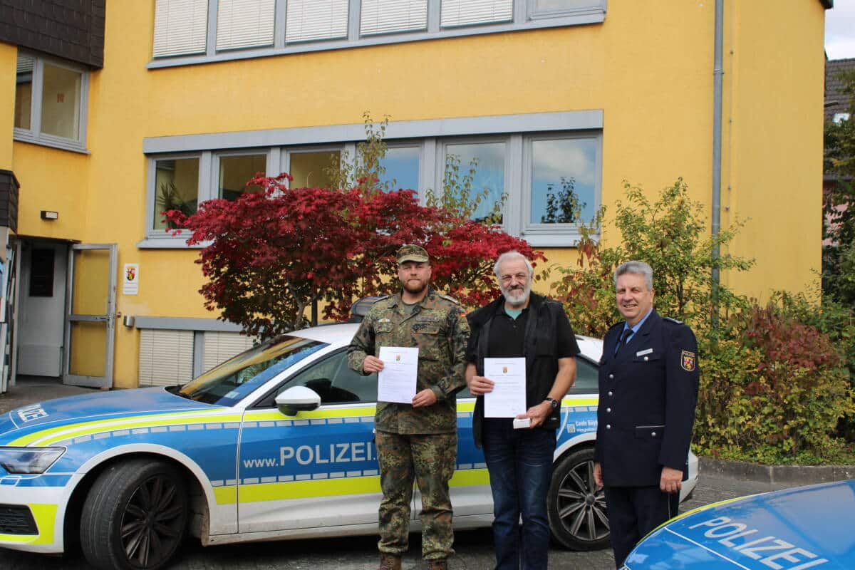 Fotos: Polizei BendorfVon links: Roman Beilmann, Holger Pohlmann, Jens Dommeck