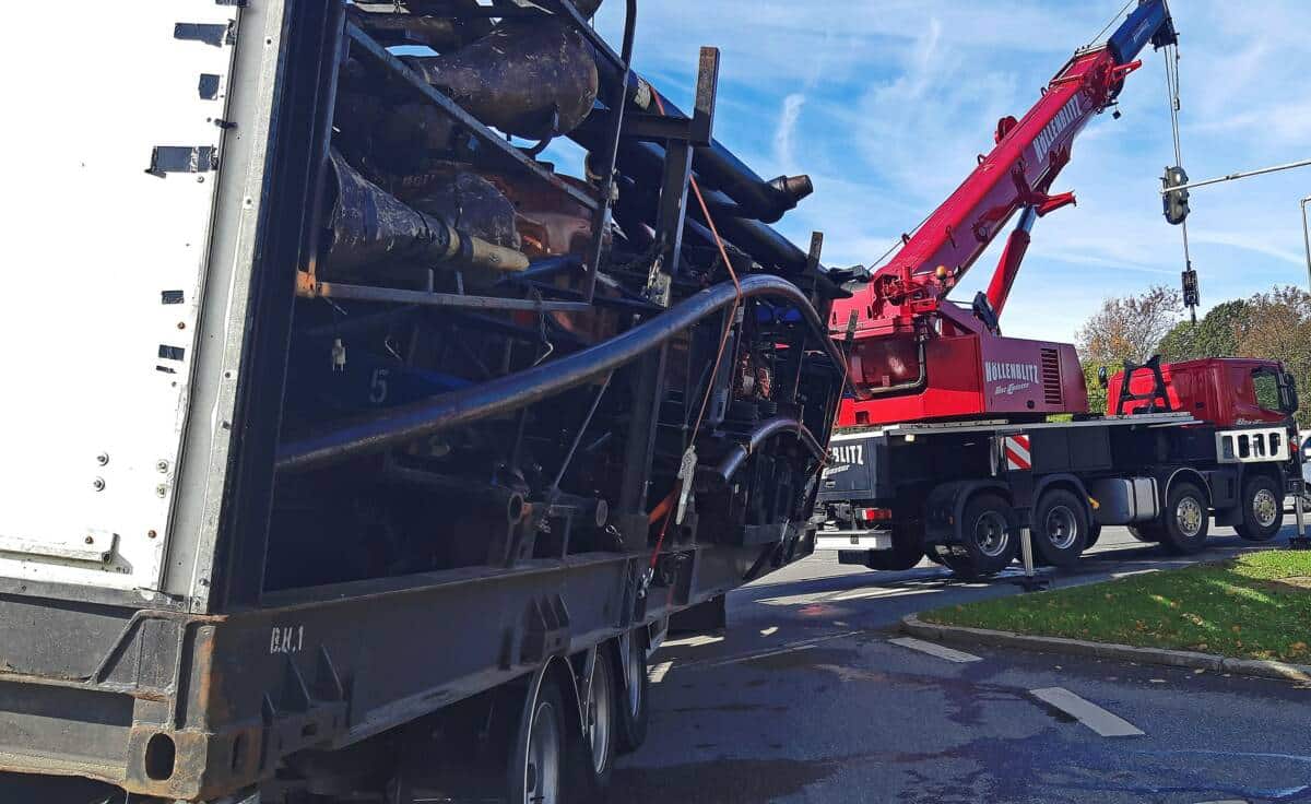 München: Lkw sorgt für umfangreiche Sperrung
