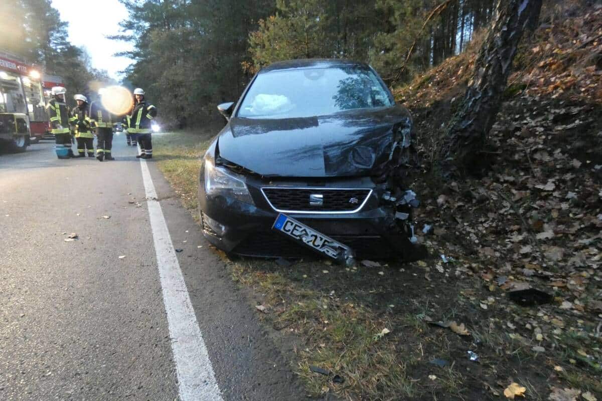 Verunfallter PKW