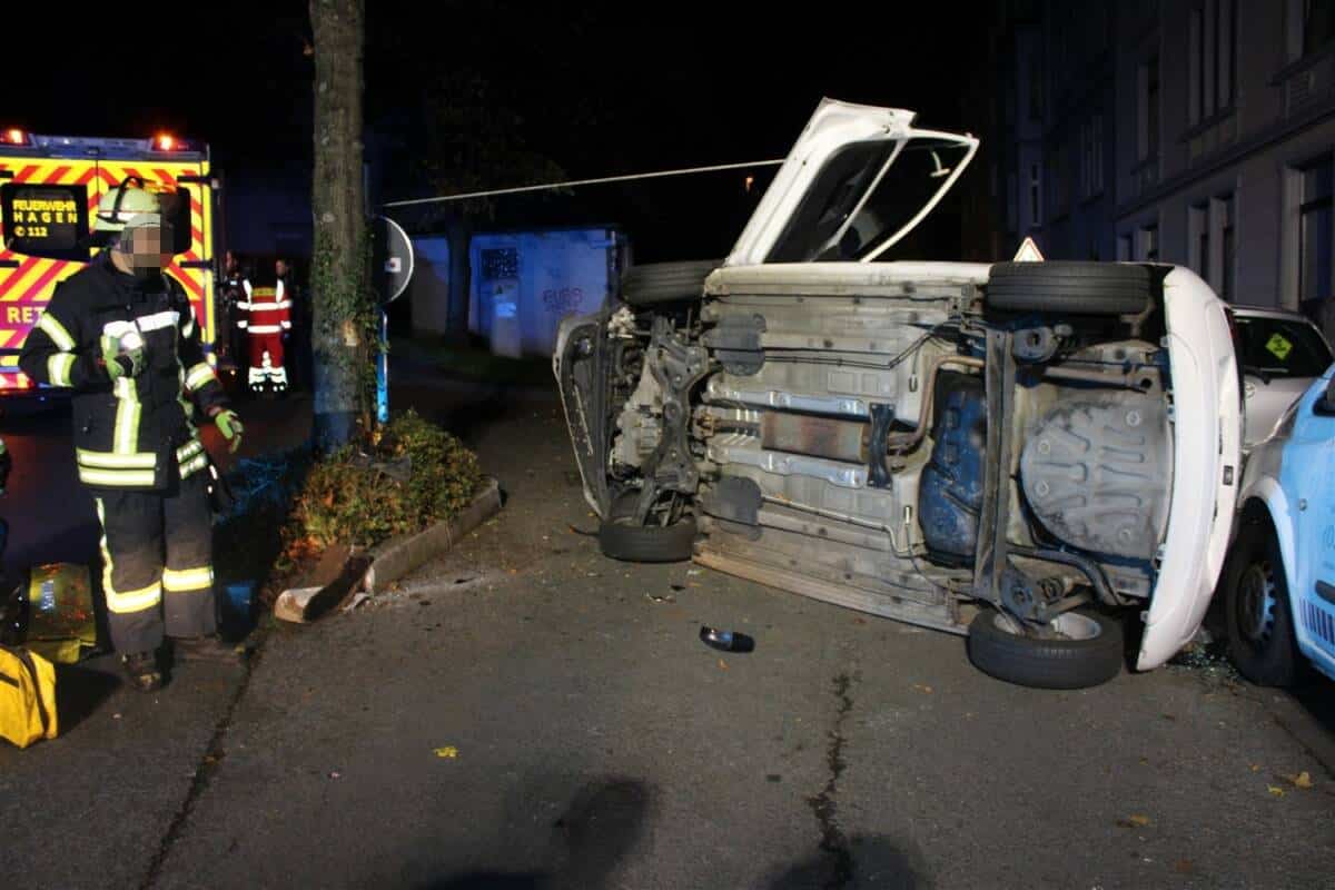 Verkehrsunfall unter Alkoholeinfluss