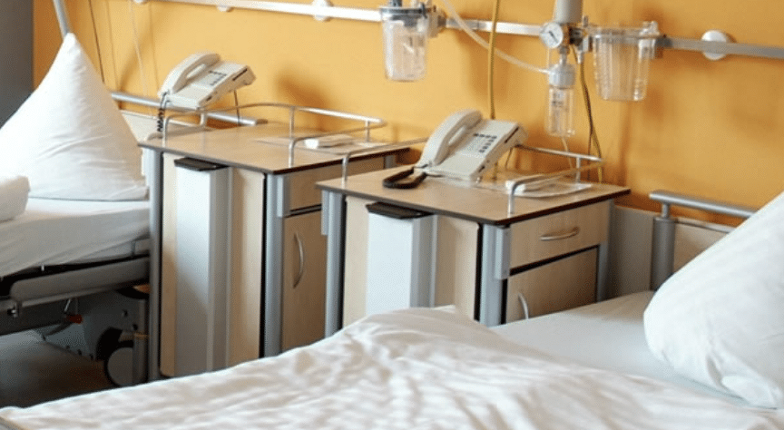 Klinikbett Sauerstoff