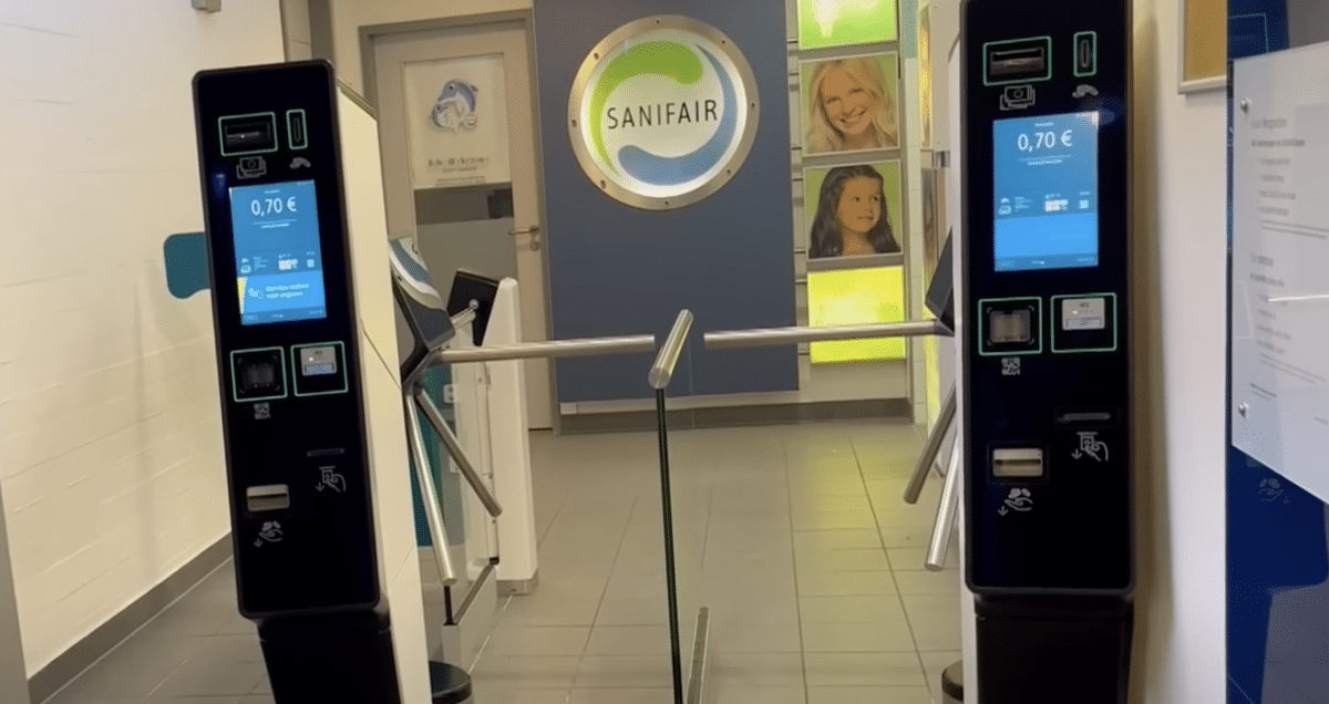 Sanifair Screenshot Toilette Autobahn