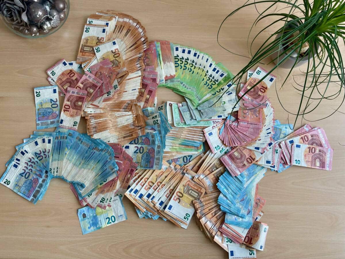 Beschlagnahmtes Geld