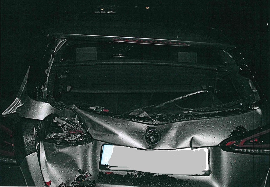 Mercedes mit Heckschaden