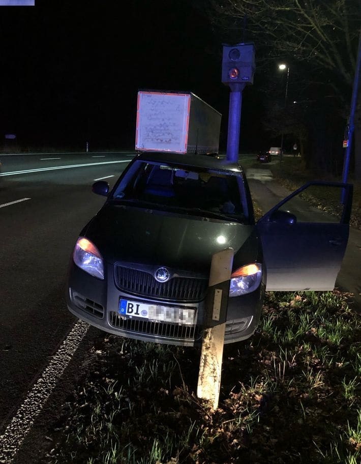 Unfallstelle Eckendorfer Straße