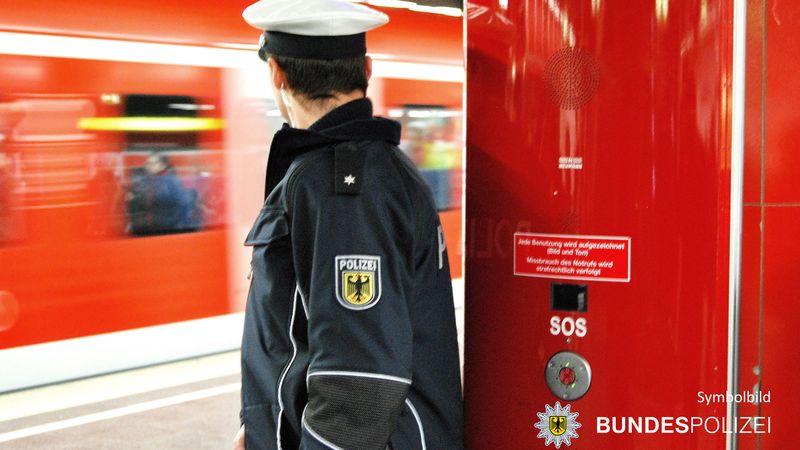 Bundespolizei am Bahnhof