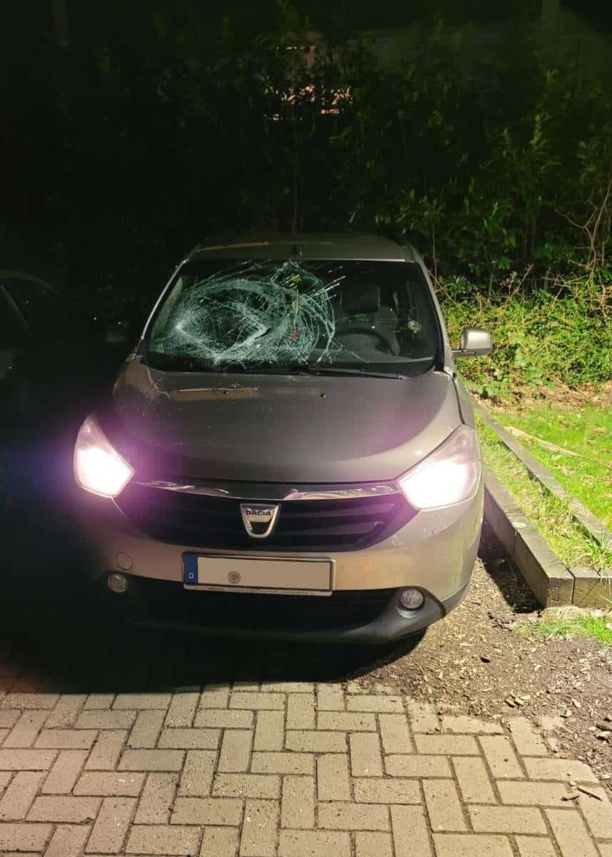 Beschädigter Pkw