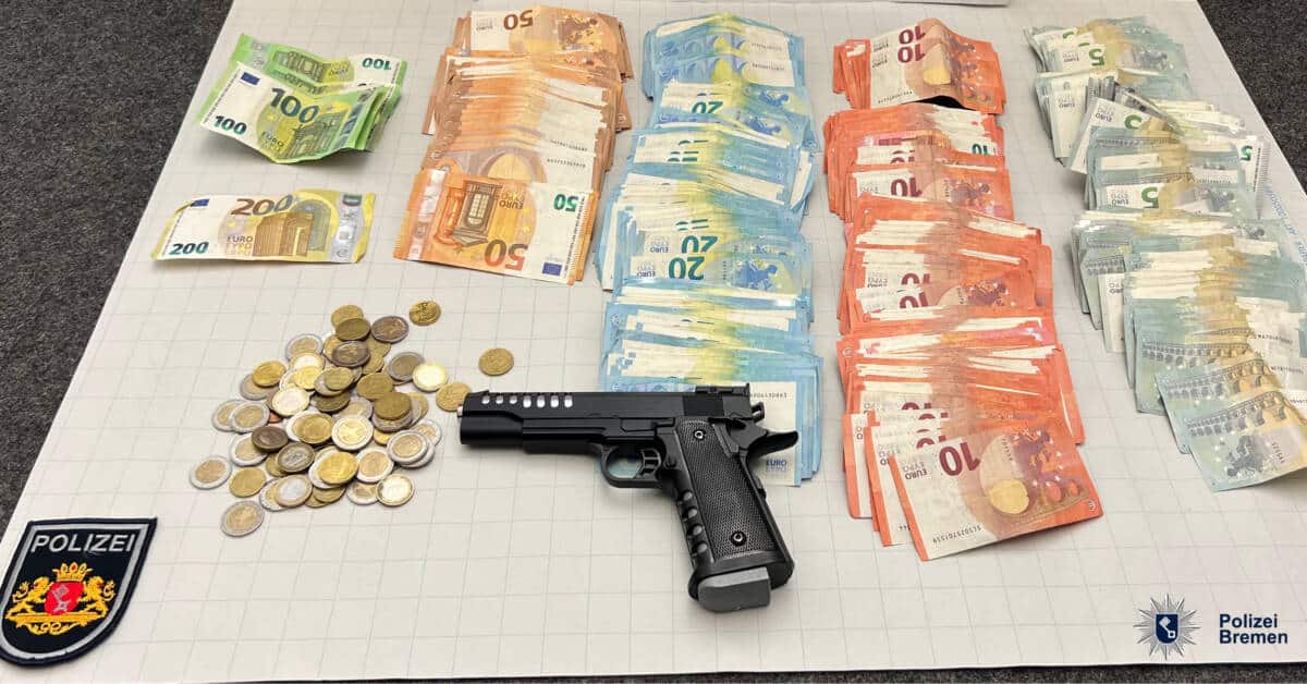 Das sichergestellte Bargeld