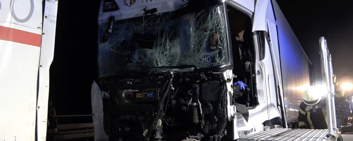 A3 LKW Unfall Dernbach Video