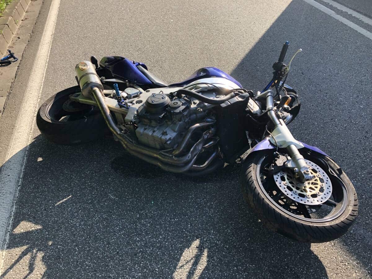 Motorrad des Verletzten