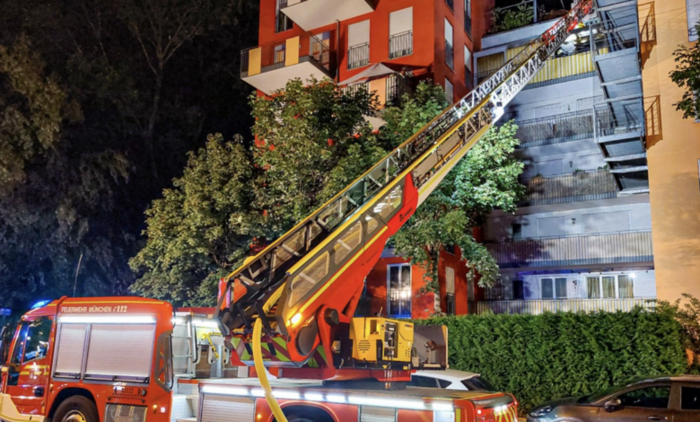 München Brand in Zimmer Frau verstorben