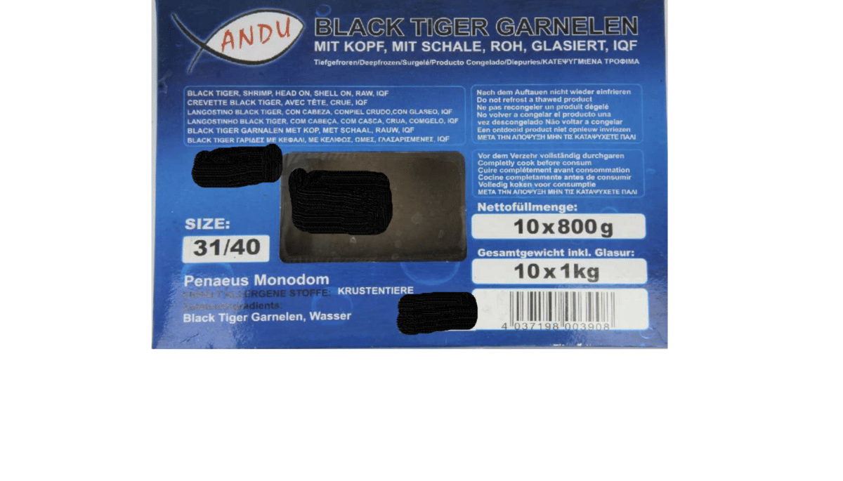 Garnelen Rückruf