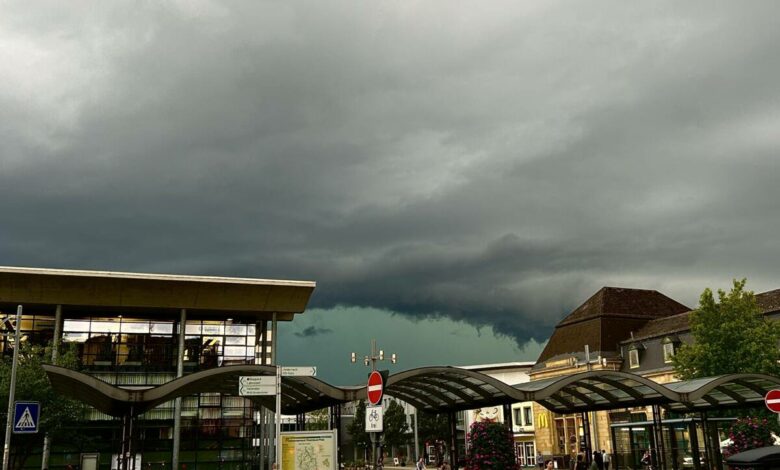 Unwetter HBF Koblenz Feuerwehr