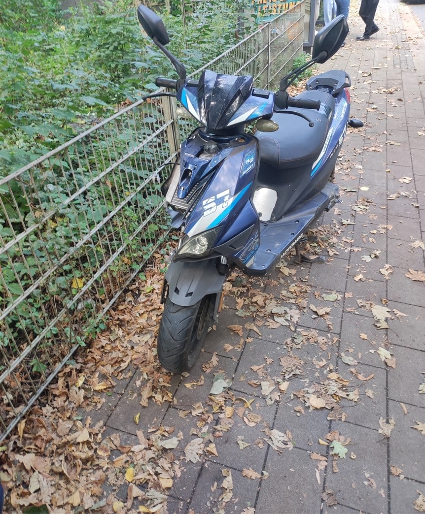 gestohlener Motorroller