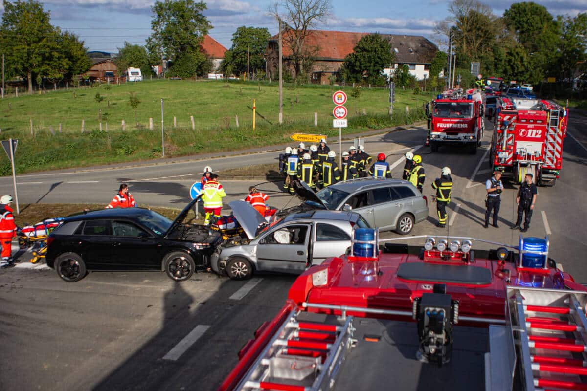 Verkehrsunfall in Iserlohn Rheinen