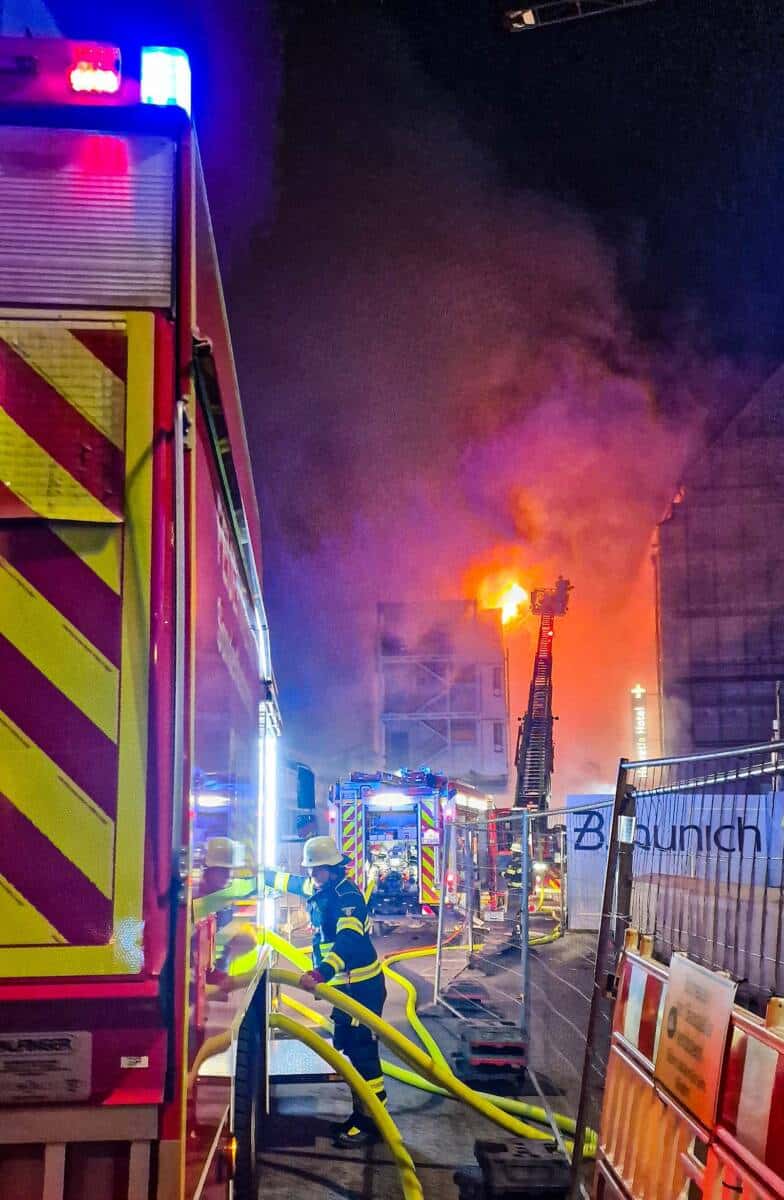 Wohncontainer in Brand