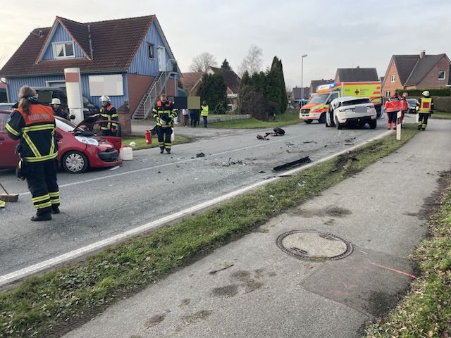 Unfallstelle Verkehrsunfall  stade