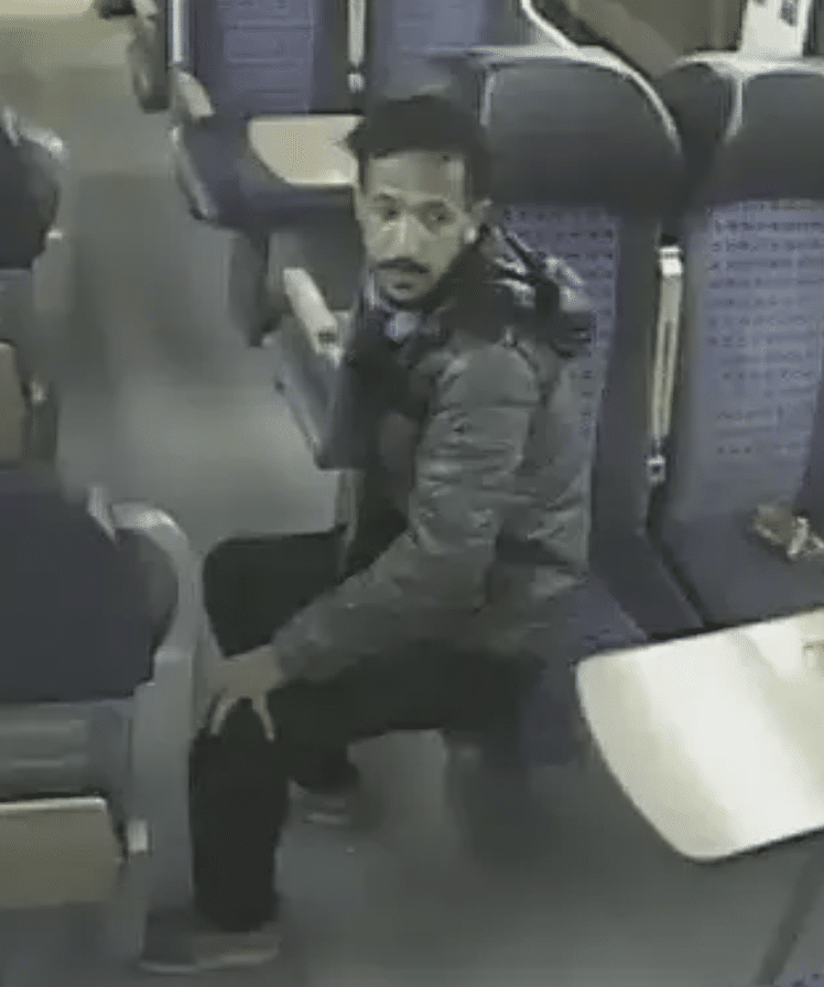 Exhibitionist im Zug