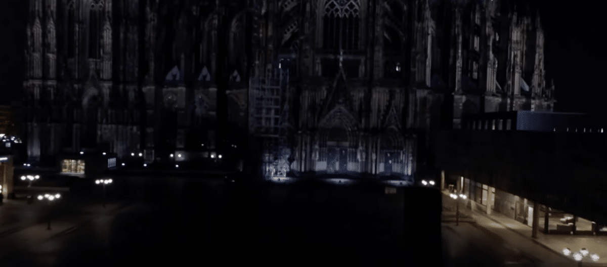 Köln Dom Polizei Nachts