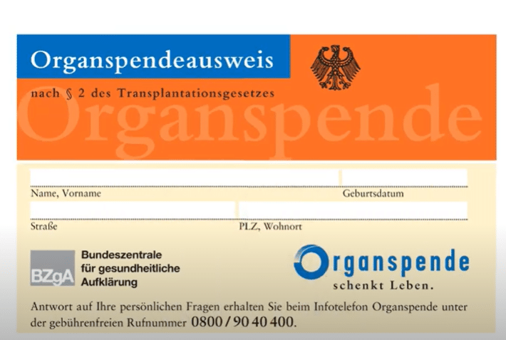 Organspendeausweis