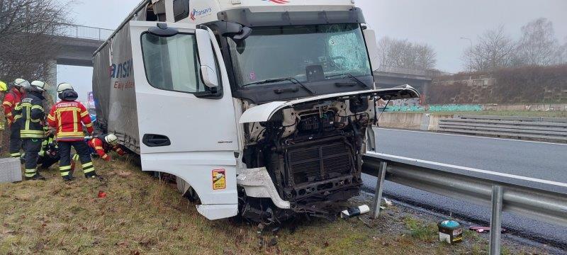 Unfall auf der A 215