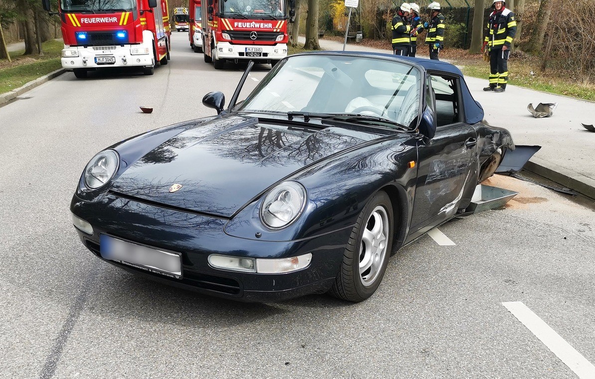 Verkehrsunfall vor Tierpark (Harlaching)
