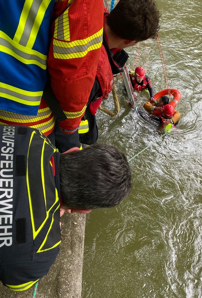 Dramatische Minuten an der Isar
