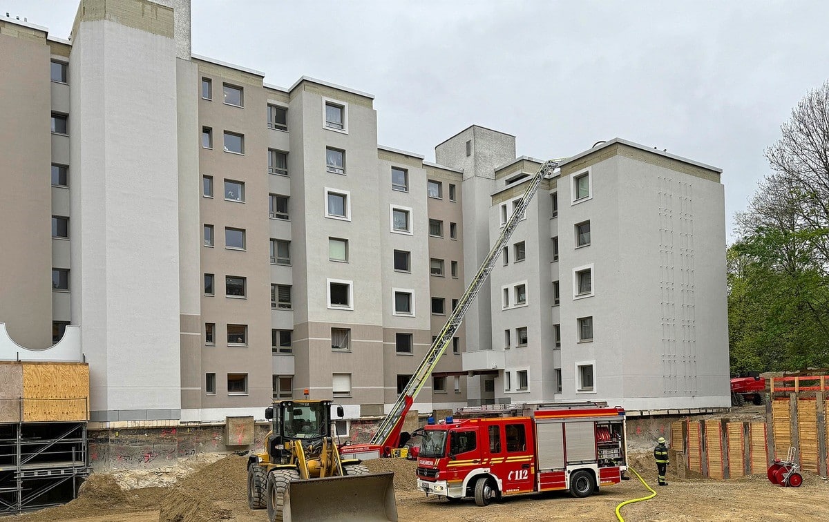 Es brennt in der Betondecke (Hadern)