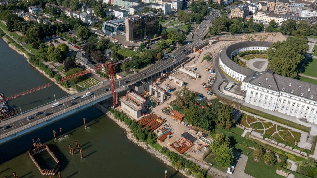 Luftbild Pfaffendorfer Brücke