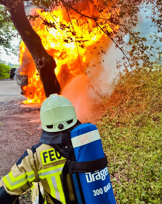 Feuer Geländewagen