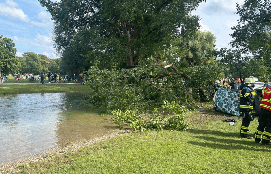 München Frau von Ast getroffen