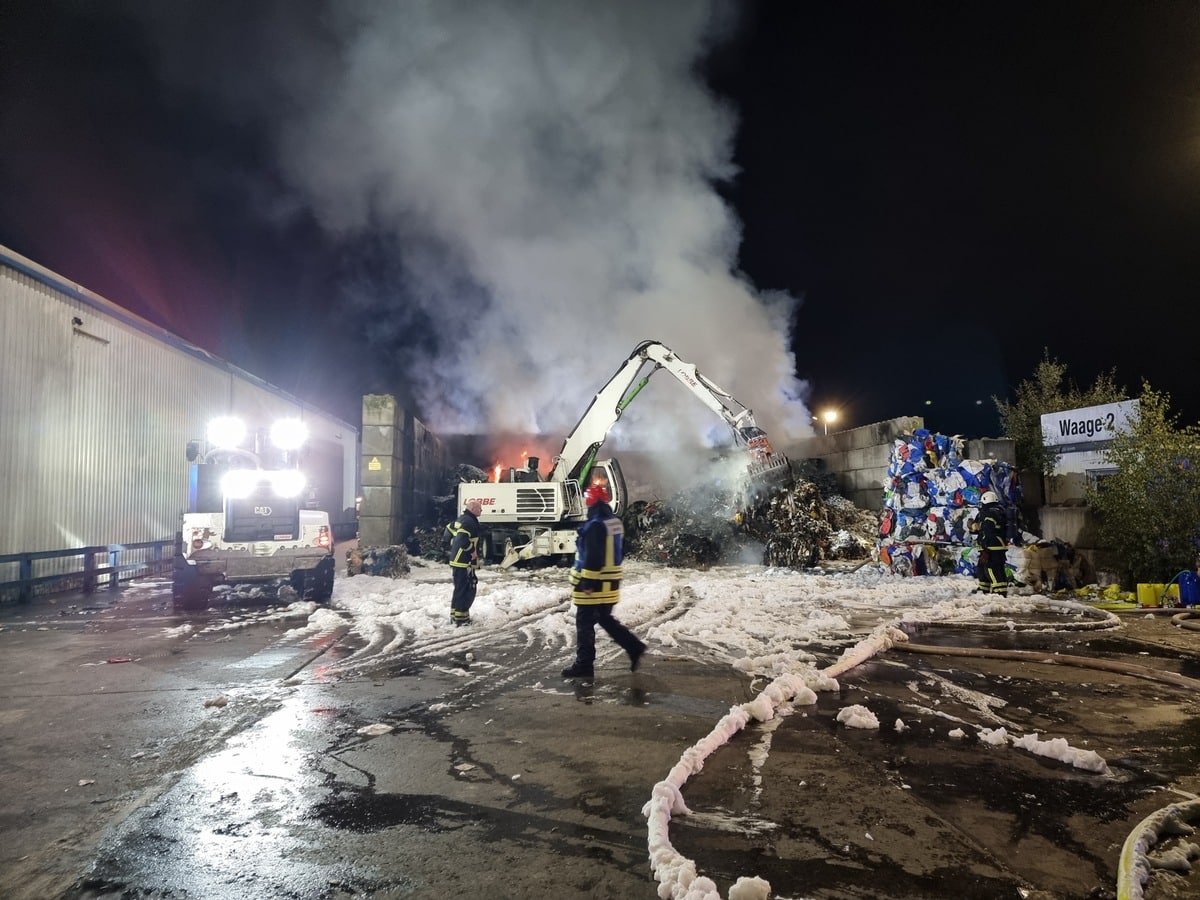 Industriebrand in Sümmern