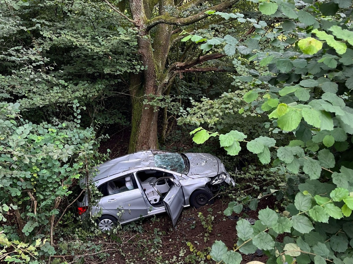 Verunfallter Pkw